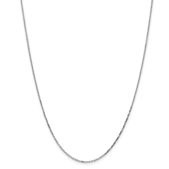 14k White Gold 1.4 mm Diamond Cut Cable Chain - 20 in. 14k White Gold 1.4 mm Diamond Cut Cable Chain - 20 in.